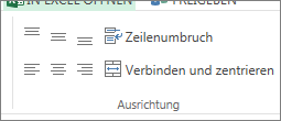 Ausrichtung von Text