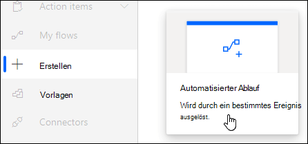Erstellen eines automatisierten Flows mit Power Automate