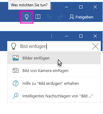 Word Menüband mit dem Textfeld 