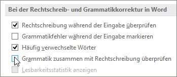 Kontrollkästchen 