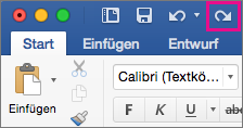 Im Menüband ist der Befehl 