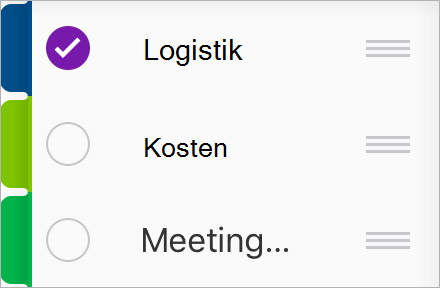 Abschnitt auswählen, den Sie in ein anderes Notizbuch verschieben möchten