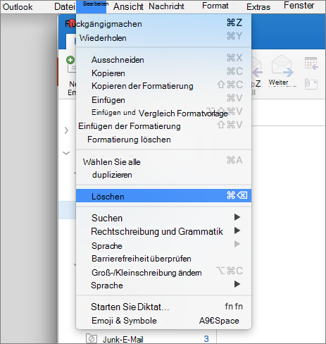 Ordner löschen