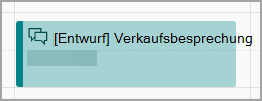Entwurf einer Verkaufsbesprechung von Calendar