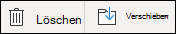 Löschen oder Verschieben eines Kontakts