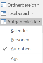 Wählen Sie To-Do-Leiste aus.