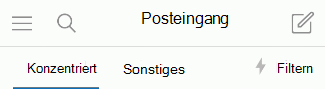 Ein- und Ausschalten des Posteingang mit Relevanz unter iOS