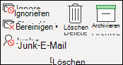 Ignorieren, aufräumen, löschen, archivieren
