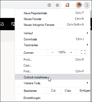 Installieren von Outlook