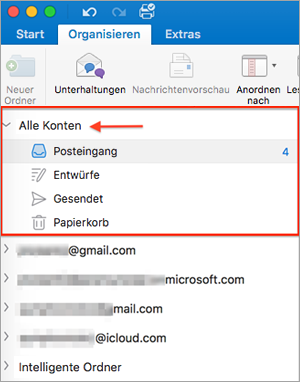 Zeigt den Ordner 