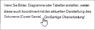 Hinzufügen von Inlinekommentaren zu einer Nachricht