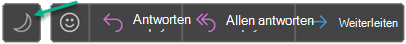 Die Schaltfläche Zum dunklen Hintergrund wechseln.