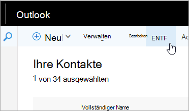 Ein Screenshot der Schaltfläche 
