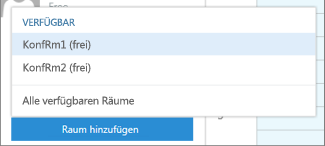 Terminplanungs-Assistent - Raum hinzufügen