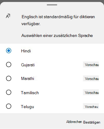 Spracheingabe Screenshot 2