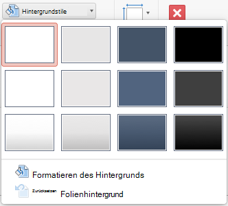 PowerPoint für Mac-Menü 