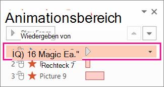 Der Audioclip sollte an der ersten Position stehen