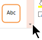 Wählen Sie den Pfeil nach unten im Katalog aus, um den vollständigen Satz von Schnellformatvorlagen für Formen anzuzeigen.