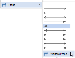 Zum Anpassen einer Linie oder eines Pfeils auf 