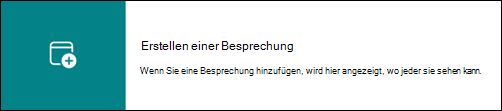 Link, der den Benutzer zum Kalender seiner Gruppe in Outlook umleitet.