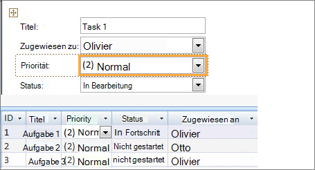 Erstellen einer Ansicht mit Microsoft Access