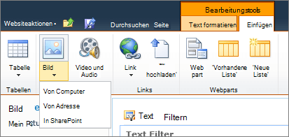 Klicken Sie im Menüband auf die Schaltfläche 