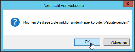 Bestätigungsdialogfeld 