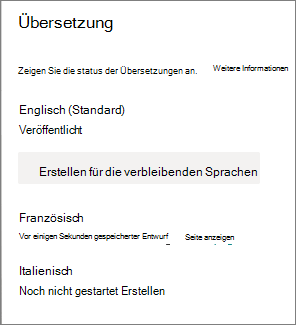 Übersetzungs-status