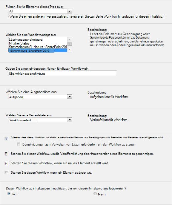 Erstes Initiierungsformular