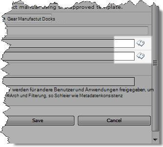 Kategoriensymbole im Dialogfeld 'Eigenschaften bearbeiten'