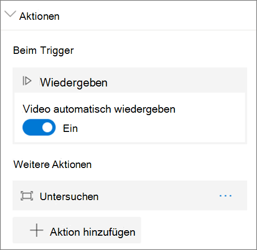 Videooptionen