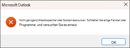 Outlook-Fehler 