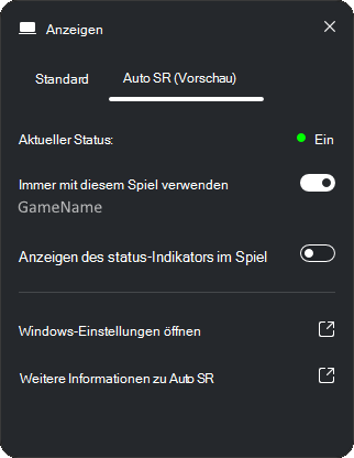 AutoSR-Vorschau.