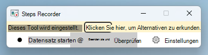 Screenshot der App 