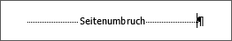 Beispiel für Seitenumbruch