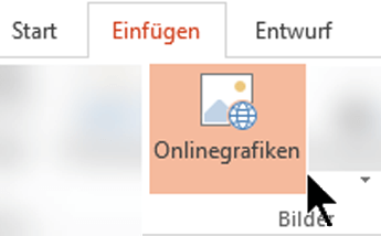 Wählen Sie in der Symbolleiste des Menübands 