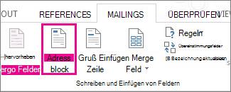 Seriendruckfeld 