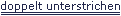 Example of double underline