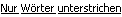 Example of underlined words only