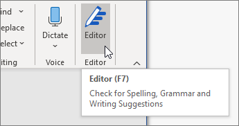Wählen Sie den Editor auf der Registerkarte „Start“ aus, oder drücken Sie F7, um den Editor-Bereich zu öffnen.