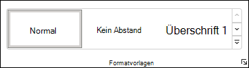 Wählen Sie einen Stil in Word