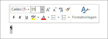 Für den Schriftgrad 