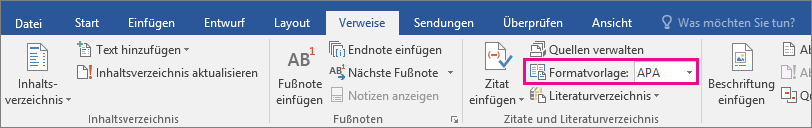 Auf der Registerkarte 