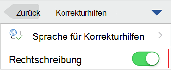Kontrollieren der Rechtschreibung