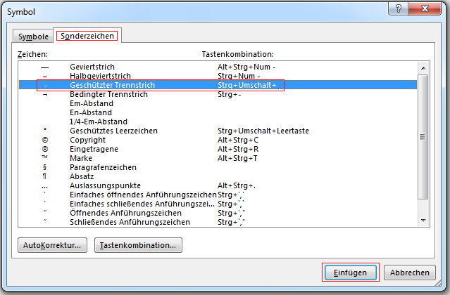 Klicken Sie auf der Registerkarte 