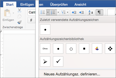 Die Registerkarte 