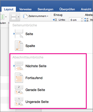 Auf der Registerkarte 