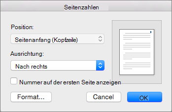 Wählen Sie in 