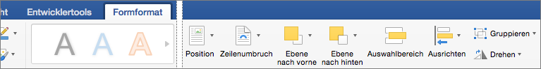 Wenn Sie ein oder mehrere bereits markierte Objekte ausrichten möchten, klicken Sie auf 