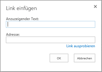 Screenshot des Dialogfelds 